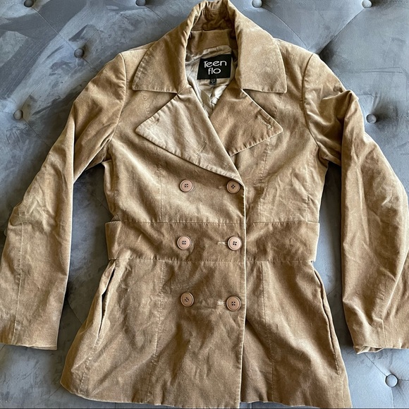 Teen Flo Velvet Double Breasted Blazer - Picture 3 of 12